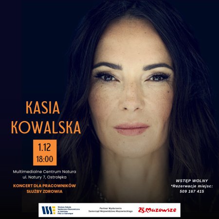 W podziękowaniu za ratowanie życia. Kasia Kowalska zagra w Ostrołęce!