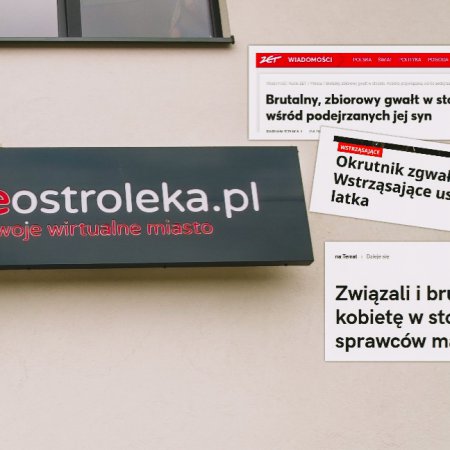 Syn podejrzany o zgwałcenie matki. News eOstrołęki odbił się szerokim echem w całej Polsce