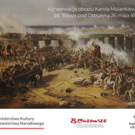 Konferencja "Konserwacja obrazu Karola Malankiewicza pt. Bitwa pod Ostrołęką 26 maja 1831 r."