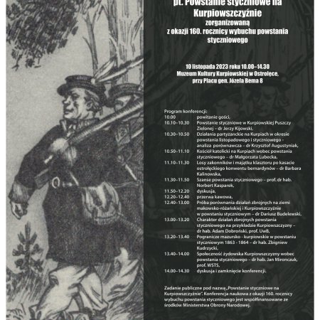 Konferencja naukowa z okazji 160. rocznicy wybuchu Powstania Styczniowego na Kurpiowszczyźnie