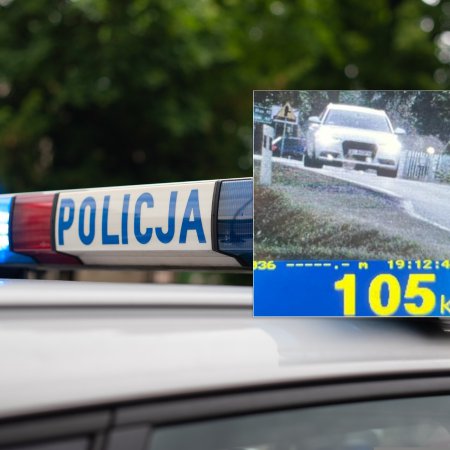 105 km/h w zabudowanym. Prawo jazdy stracił w Perzanowie