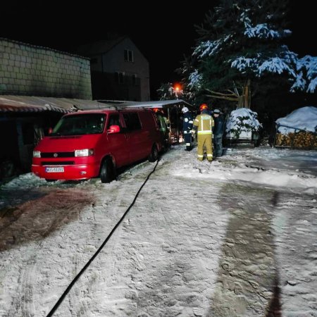 Pożar w Kadzidle. Nieznaczne straty, nikt nie ucierpiał