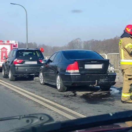 Godzinne korki w Ostrołęce po karambolu na moście Wyszyńskiego! [ZDJĘCIA]