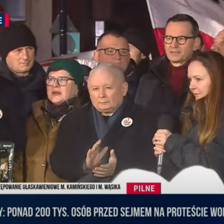 Protest Wolnych Polaków. Kaczyński wezwał do demonstracji... w Przytułach Starych