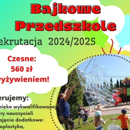 Ruszyła wiosenna rekrutacja w Bajkowym Przedszkolu 