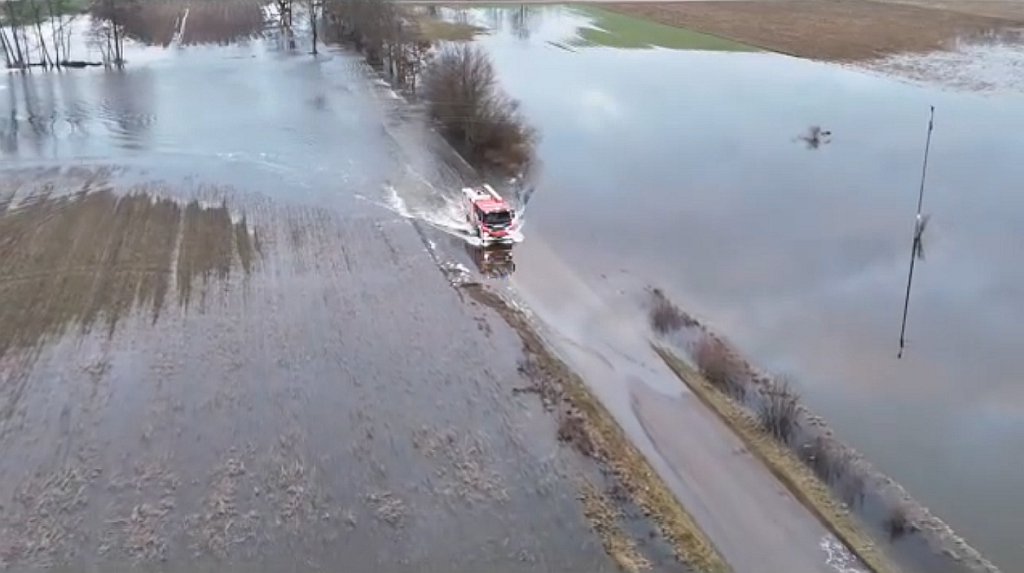 fot. kadr z nagrania wideo, OSP Zabrodzie