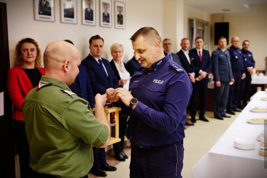 Spotkanie wigilijne w Komendzie Miejskiej Policji w Ostrołęce [ZDJĘCIA]