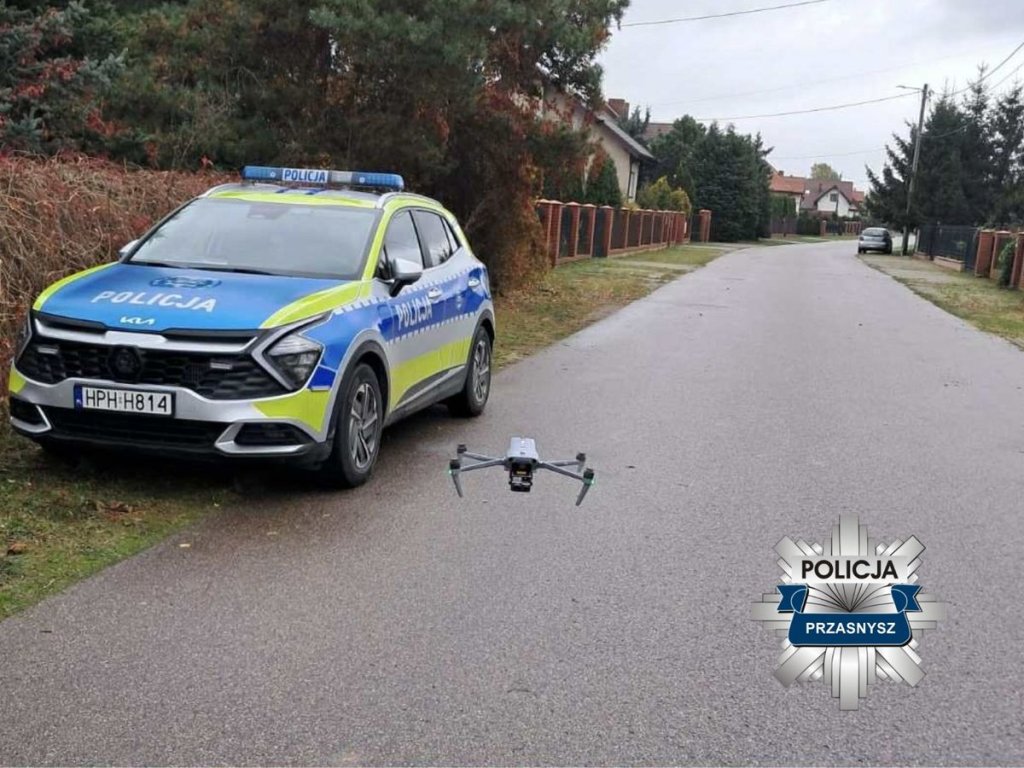 Mandaty z lotu ptaka. Policyjny dron nagrał 38 naruszeń