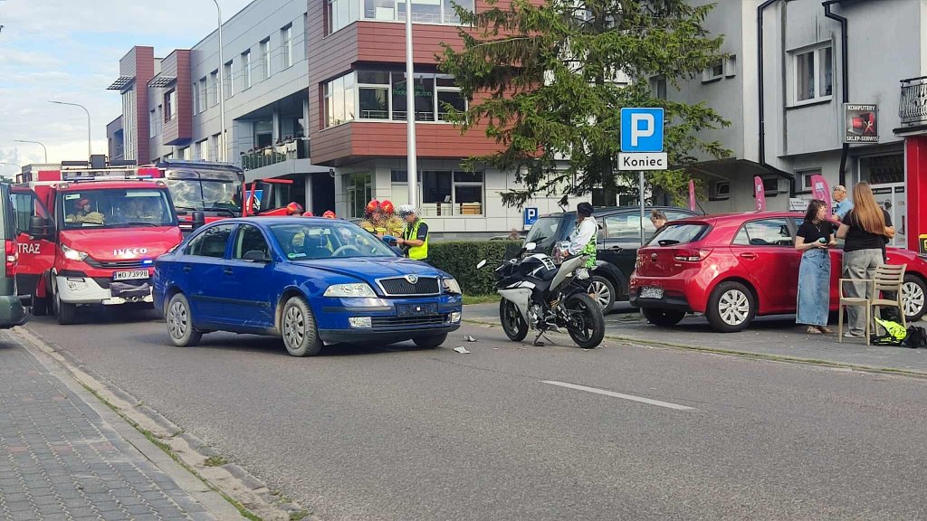 Motocyklista ranny w wypadku na Piłsudskiego. Trwa ustalanie przyczyn [ZDJĘCIA]