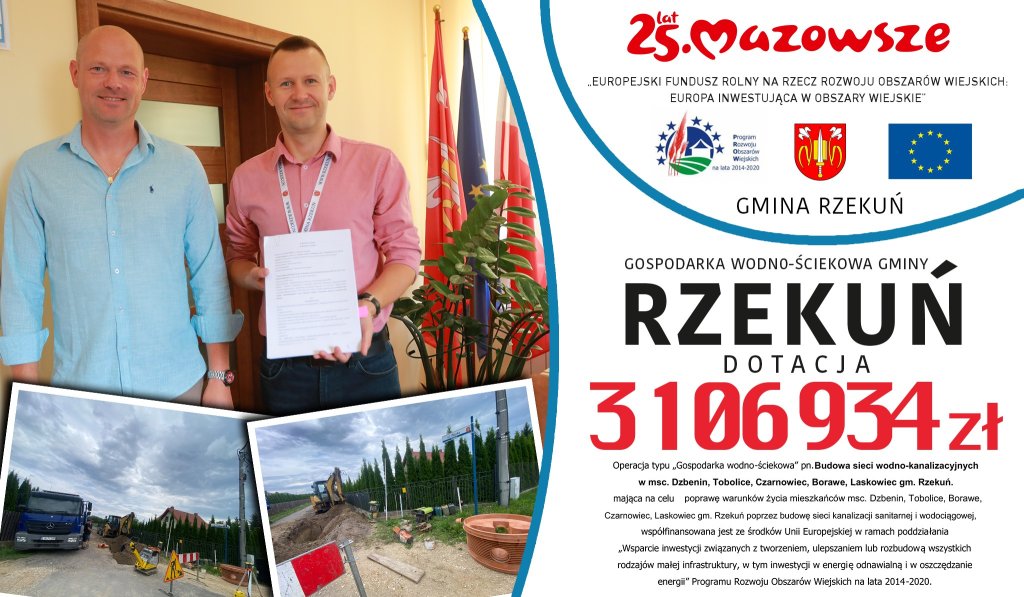 Nowoczesna infrastruktura dla mieszkańców. Rzekuń rusza z istotną inwestycją