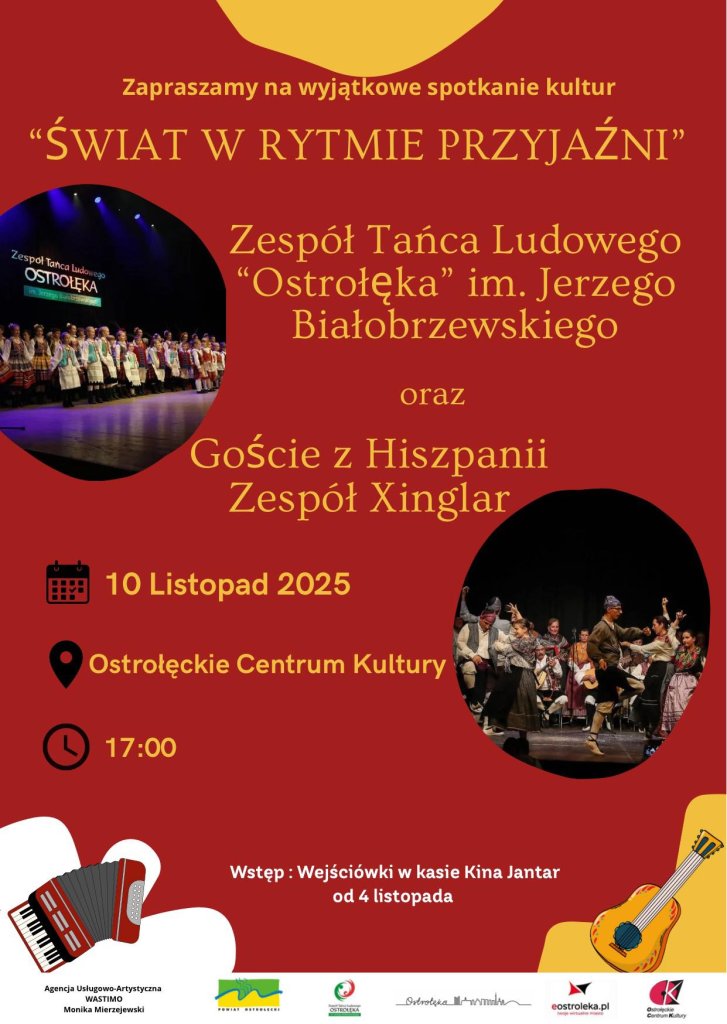 „Świat w rytmie przyjaźni”! Ostrołęka gości gwiazdę z Hiszpanii! Zespół Xinglar wystąpi z ZTL „Ostrołęka”