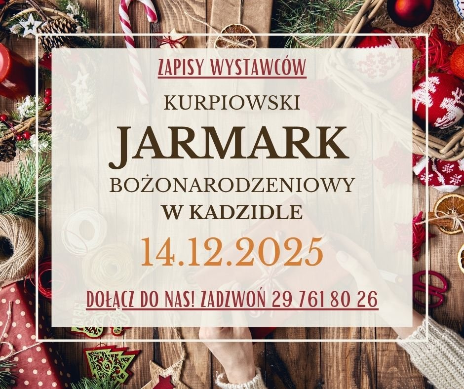 Gmina Kadzidło zaprasza! Ruszyły zapisy wystawców na Kurpiowski Jarmark Bożonarodzeniowy!