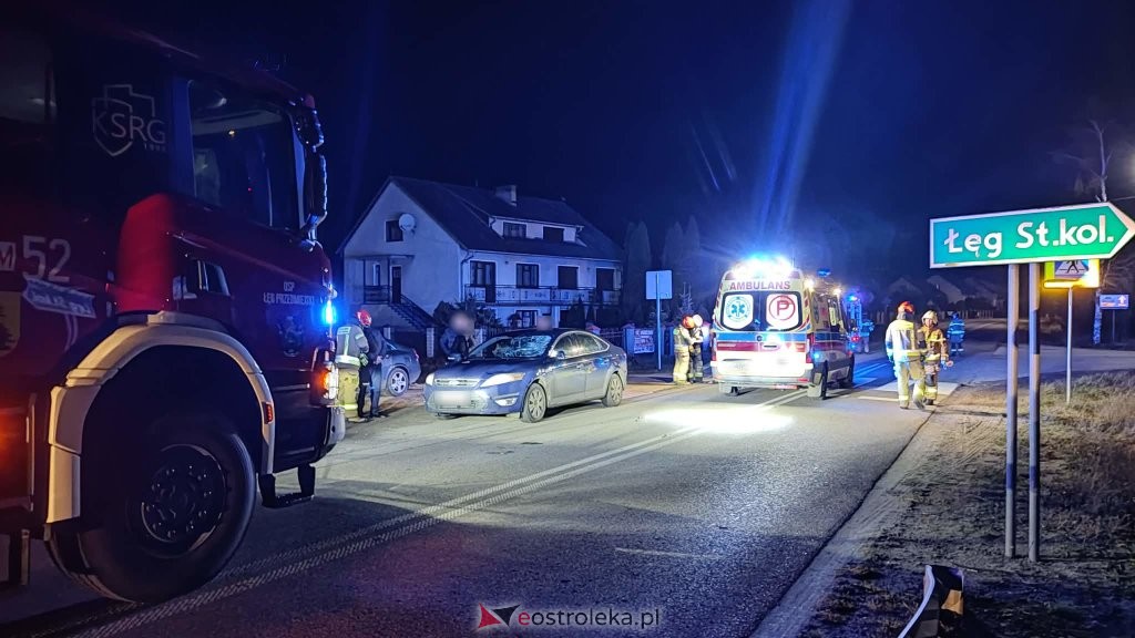 Wypadek w Łęgu Starościńskim. Potrącenie pieszego w rejonie kościoła [ZDJĘCIA]