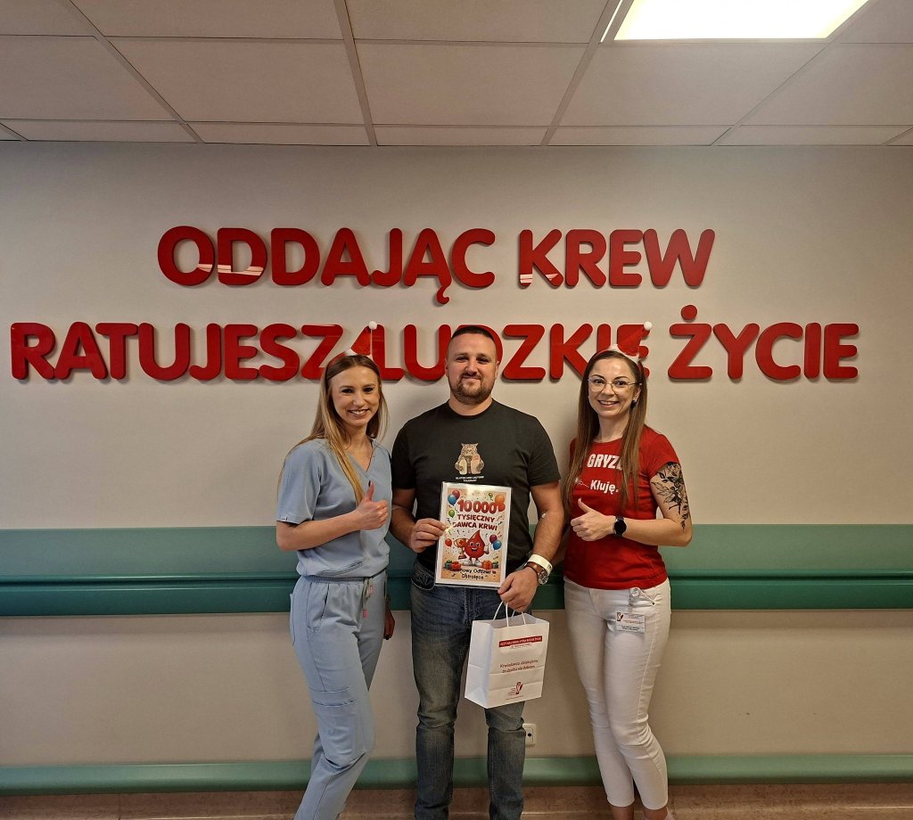 10-tysięczny krwiodawca roku 2025 w Ostrołęce. "Nie pozwolili nam się nudzić"