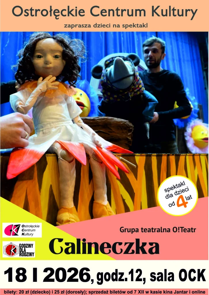 "Calineczka" w Ostrołęckim Centrum Kultury! Magia baśni Andersena na scenie OCK. Kiedy?