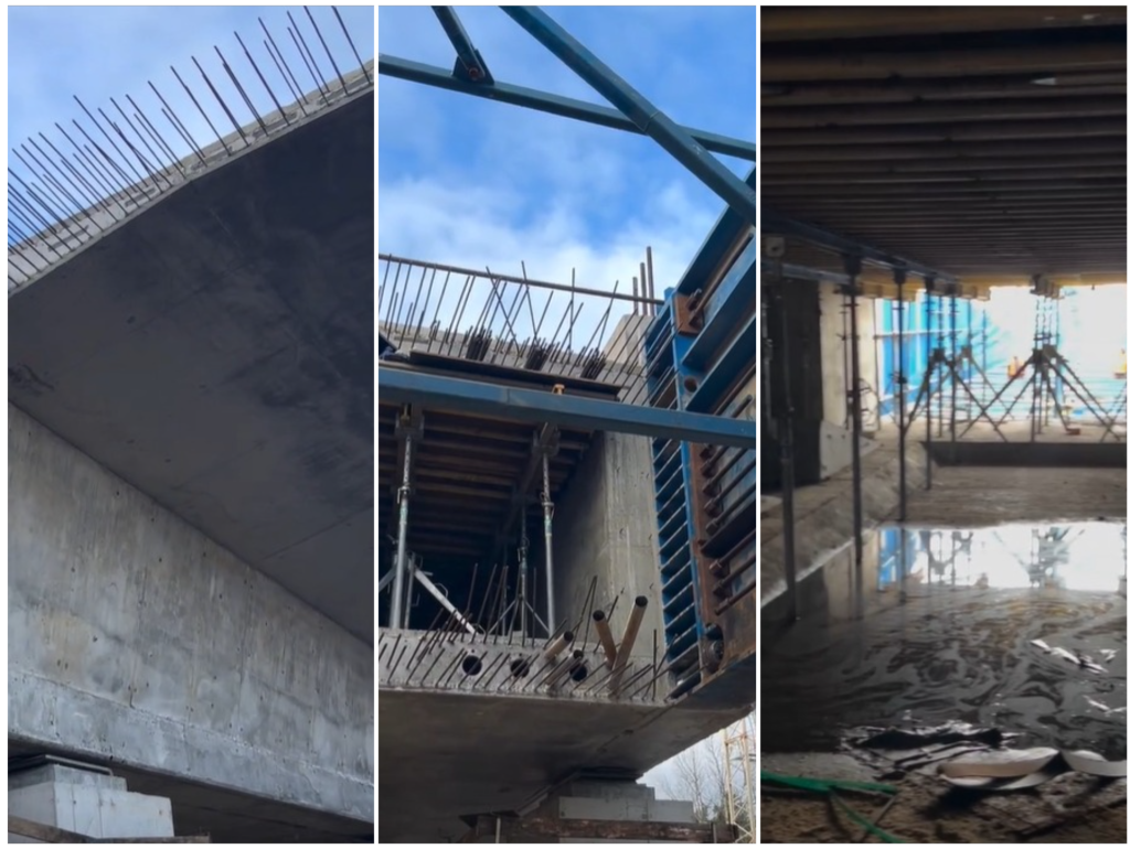 Tak wygląda budowa nowego mostu w Ostrołęce. "25 cm w ciągu 2 minut" [WIDEO]