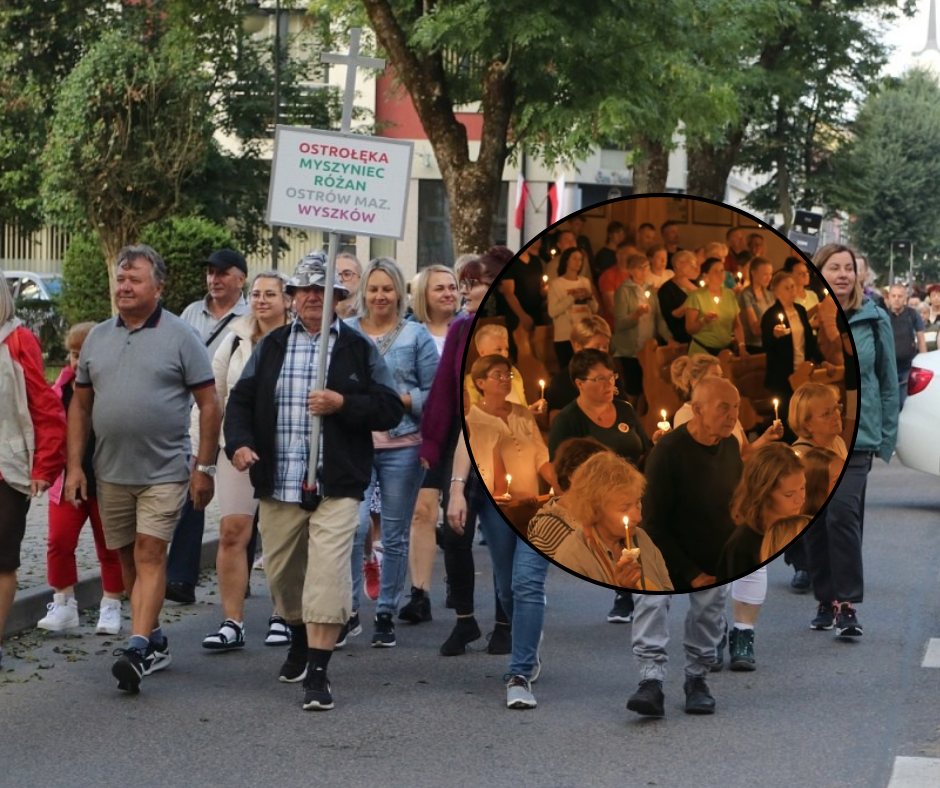 fot. eOstroleka/oraz FB - Piesza Pielgrzymka Łomżyńska na Jasną Górę
