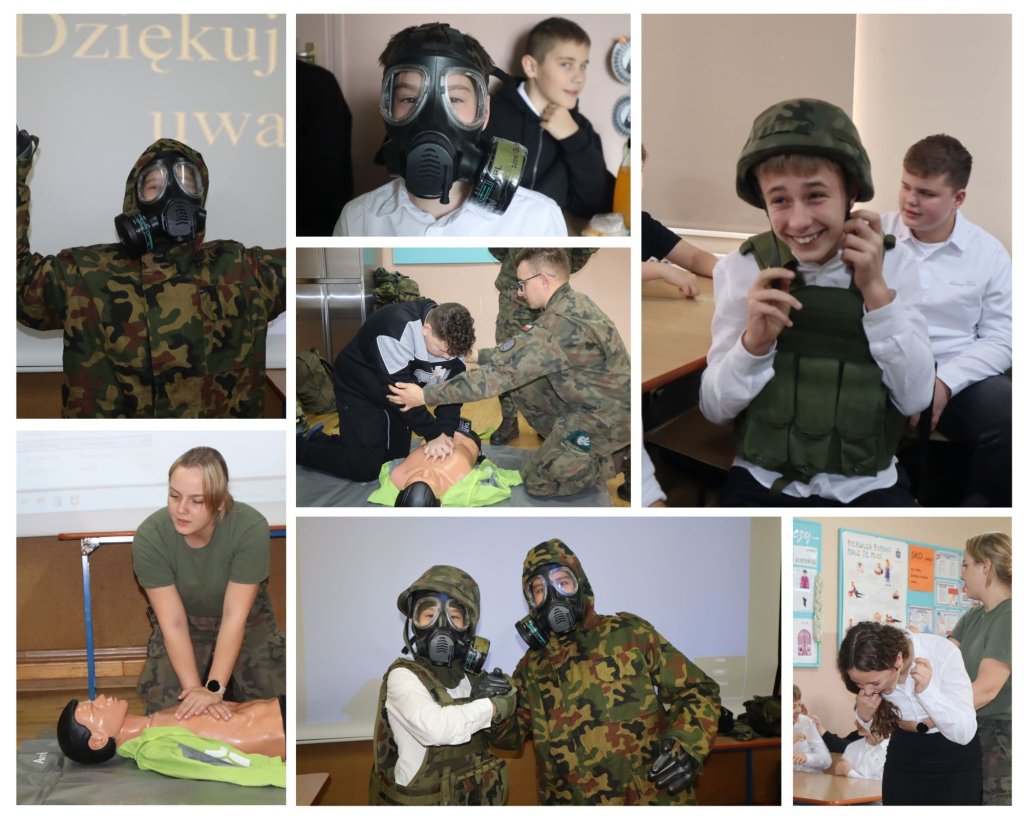 Bezpieczeństwo i wojskowy fach. Ważna lekcja w szkole w Dylewie! [ZDJĘCIA]