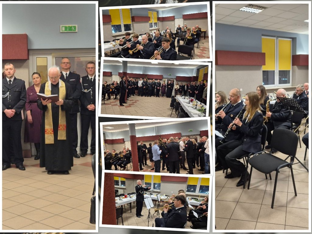 Strażacka Wigilia w Ostrołęce. Wspólny stół i życzenia bezpiecznych powrotów z akcji [ZDJĘCIA]