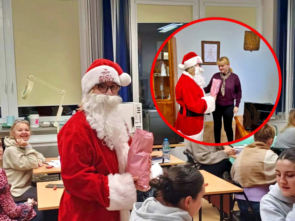 Niezwykły gość w CKZiU w Ostrołęce. Upominki dla wszystkich! [ZDJĘCIA]