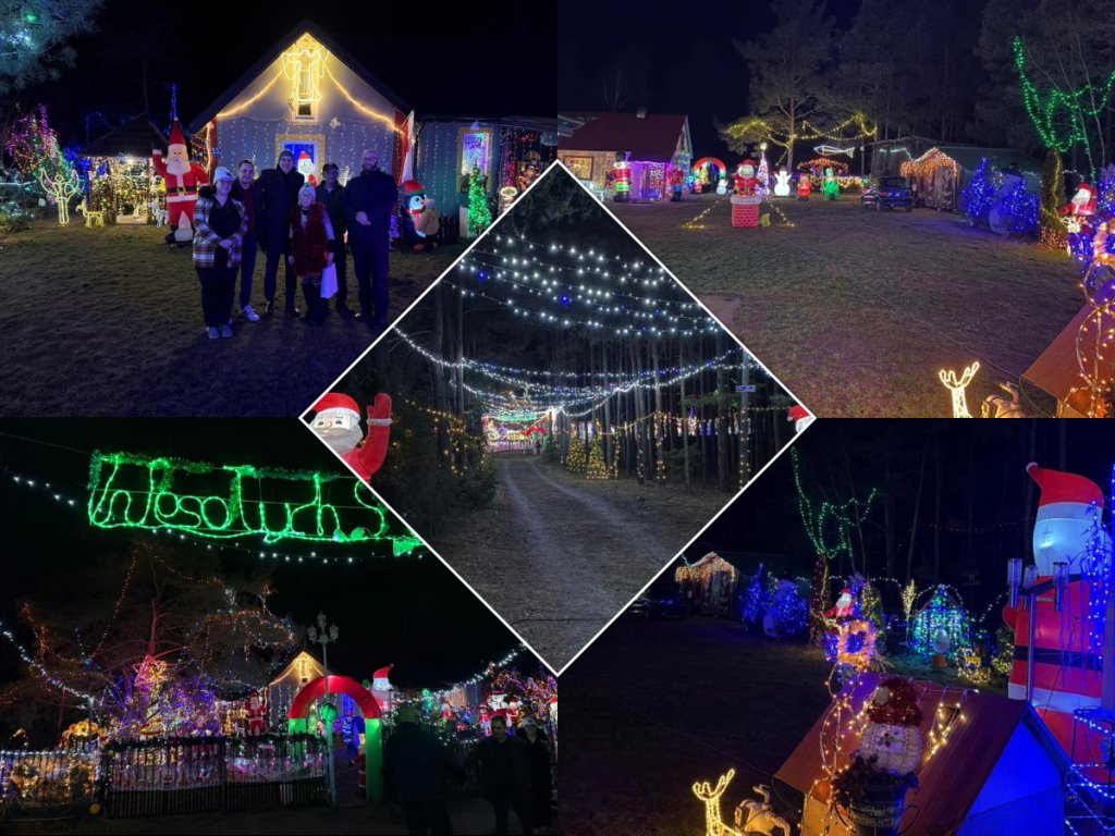 Kurpiowska wieś jak Las Vegas! Zachwytom nie ma końca. "Warto tam być!" [ZDJĘCIA]