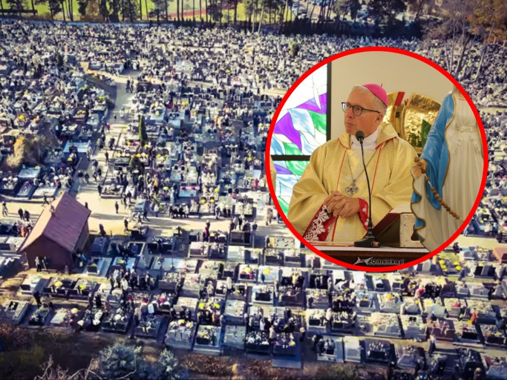 Biskup Stepnowski w Kadzidle na Dzień Zaduszny. "Niech Pan da im udział w euforii życia wiecznego"