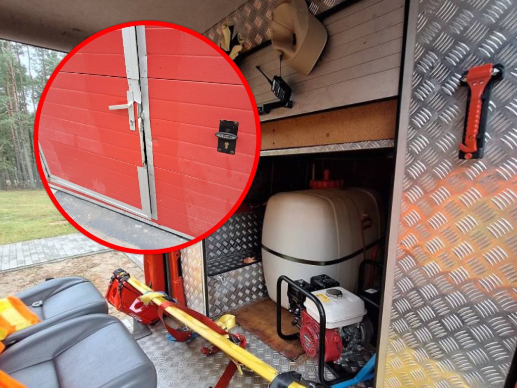 Kto okradł strażaków? Policja na tropie zuchwałych złodziei. Liczy się każdy sygnał