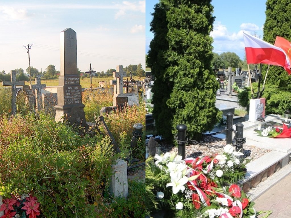 Mogiła bohaterów w Rzekuniu. Przez lata przeszła ogromną metamorfozę [ZDJĘCIA]
