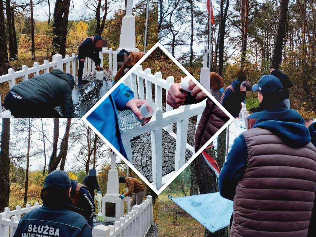Więźniowie uporządkowali grób bohatera. Oddali hołd generałowi [ZDJĘCIA]