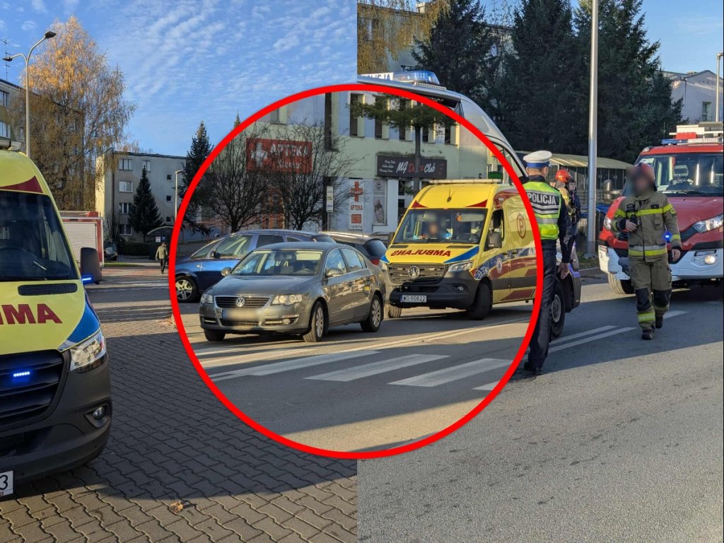 Potrącenie pieszych przy Sikorskiego! Dwie osoby poszkodowane [ZDJĘCIA]