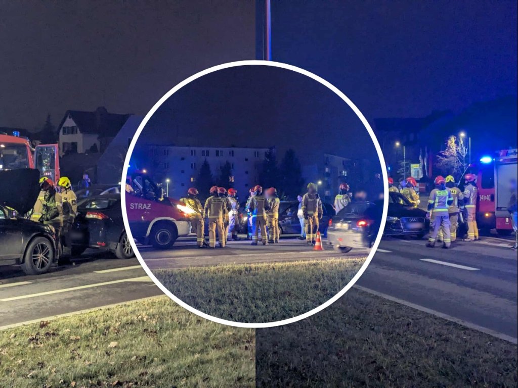 Zderzenie czterech aut przy Steyera! [ZDJĘCIA]