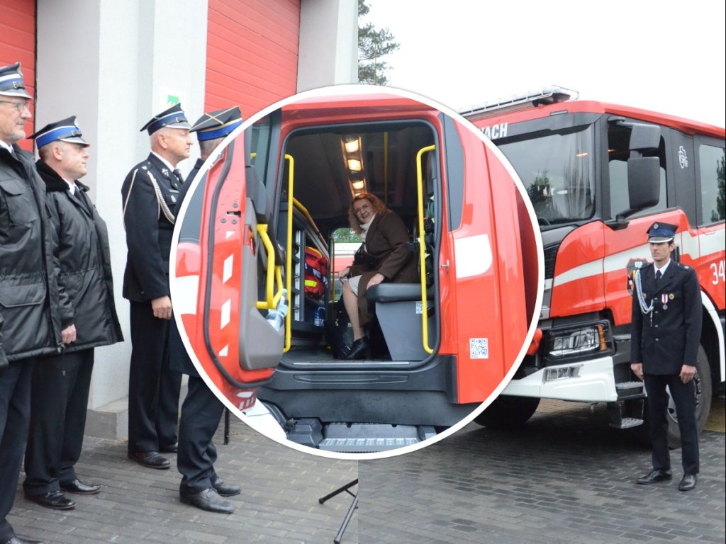 Nowy wóz strażacki dla OSP w Wachu. Jednostka otrzymała Scanię [ZDJĘCIA]