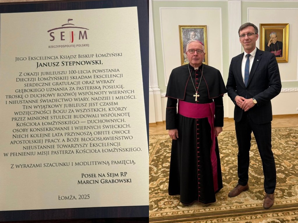 Poseł Grabowski z wizytą u biskupa. "Wyjątkowy jubileusz"
