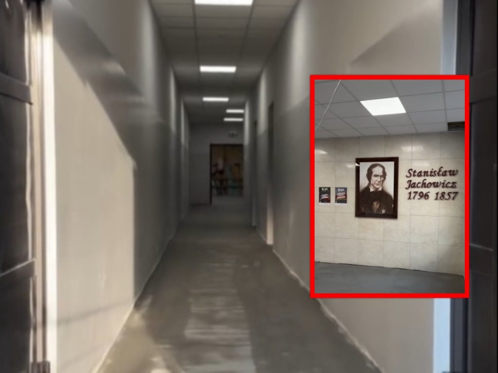 Tak przebiega remont Szkoły Podstawowej nr 1 w Ostrołęce. "45 procent" [WIDEO]