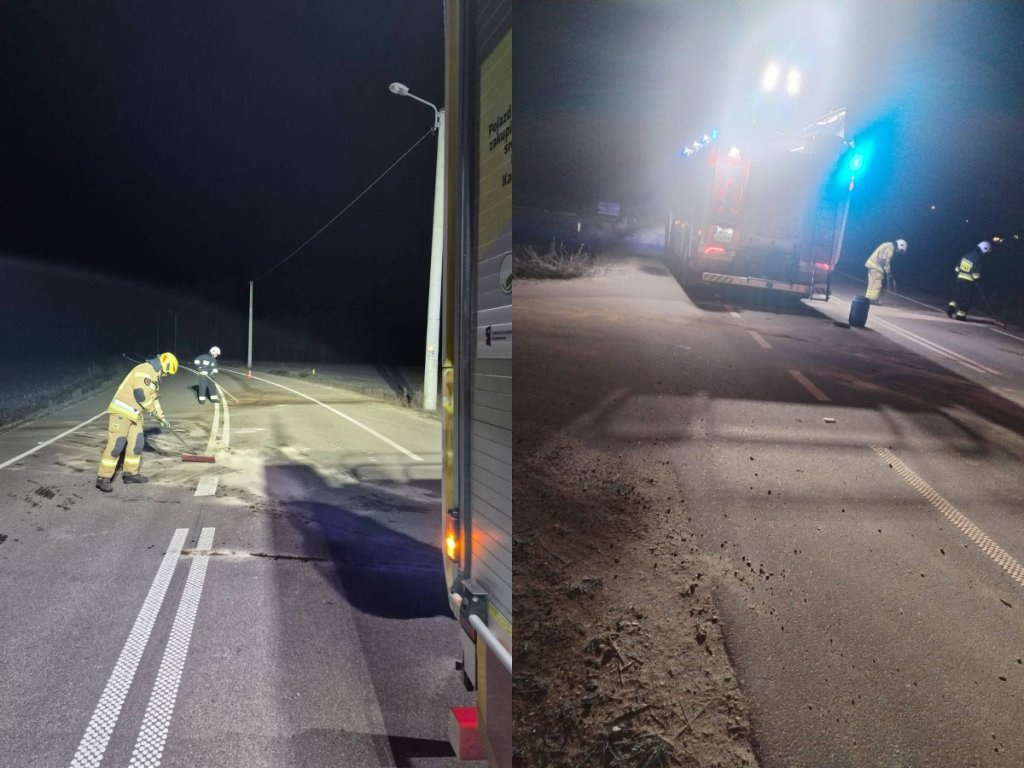 Interwencja strażaków w Boże Narodzenie. Do akcji ruszyli nocą