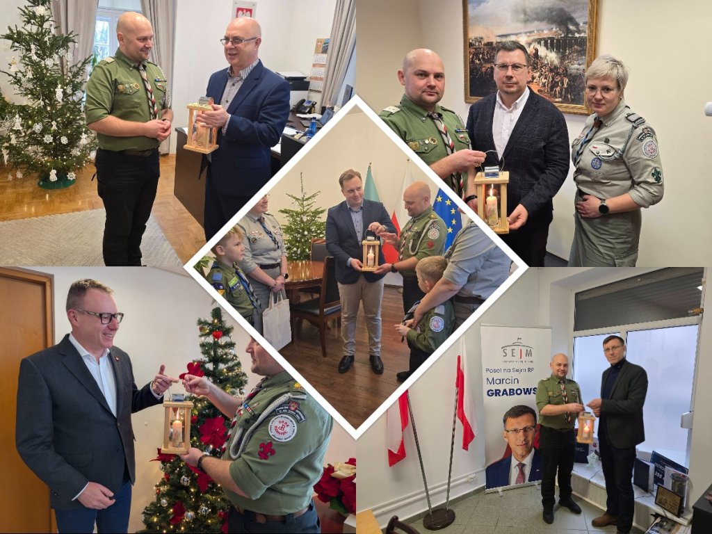 Betlejemskie Światło Pokoju w Ostrołęce. Kogo odwiedzili harcerze? [ZDJĘCIA]