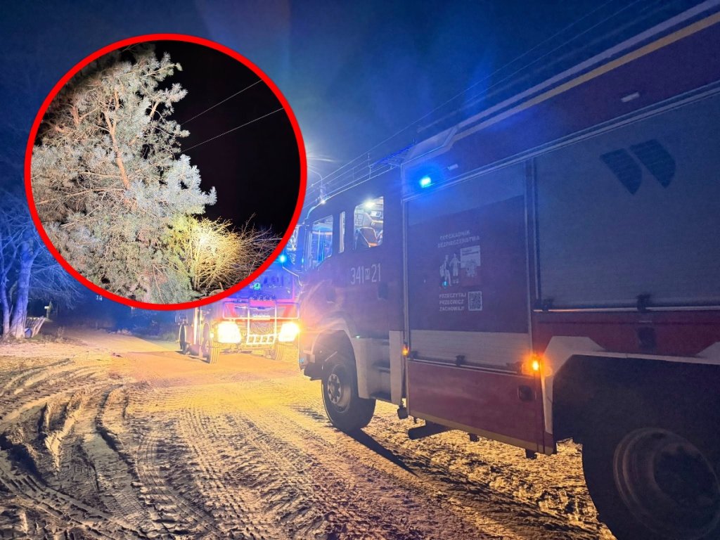 Strażacy w akcji. Pierwsze akcje w wigilię mają już za sobą. I to w środku nocy