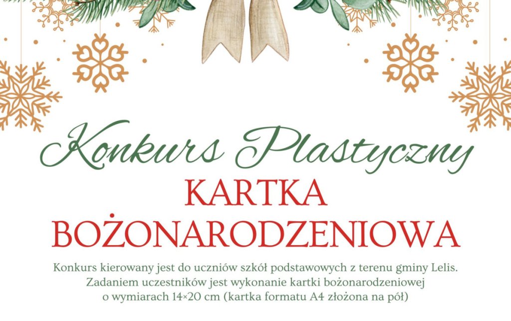 Lelis: wyniki konkursu plastycznego „Kartka Bożonarodzeniowa”