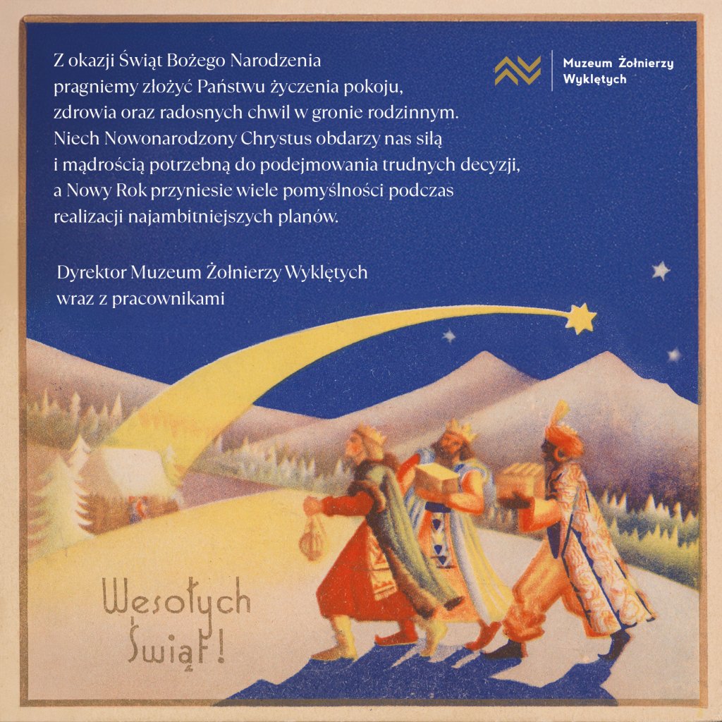 Życzenia Bożonarodzeniowe od Dyrektora i pracowników Muzeum Żołnierzy Wyklętych