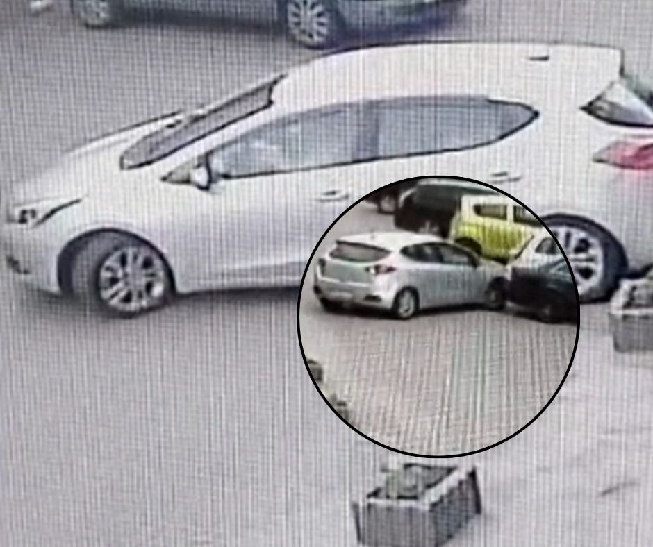 Incydent na parkingu w Ostrołęce. Trwa ustalanie szczegółów [WIDEO]