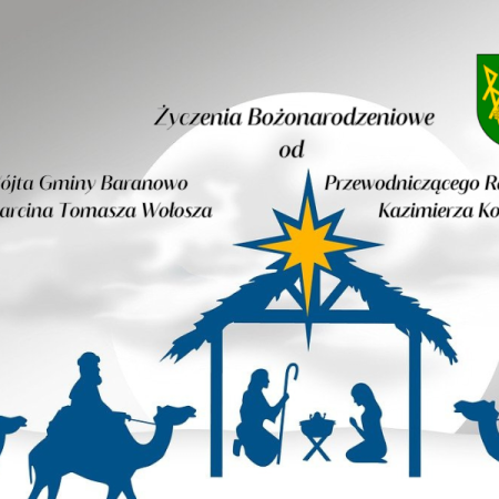 Życzenia Bożonarodzeniowe od Władz Gminy Baranowo