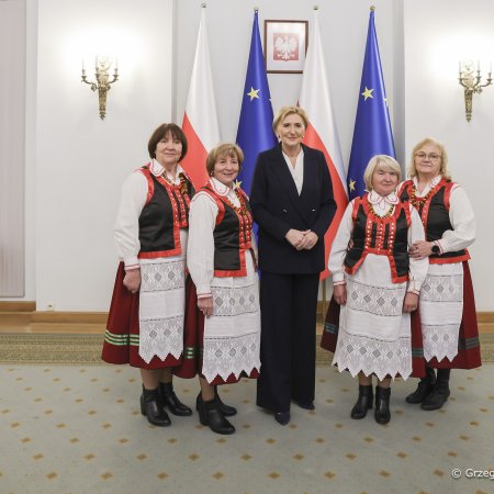 Kurpie w Pałacu Prezydenckim! Spotkanie z Pierwszą Damą [ZDJĘCIA]