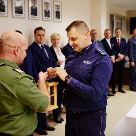Spotkanie wigilijne w Komendzie Miejskiej Policji w Ostrołęce [ZDJĘCIA]