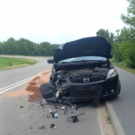 Wypadek z udziałem dzieci – kierowca volkswagena ranny