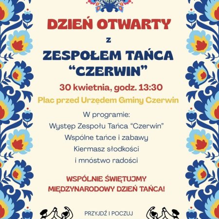 Dzień Otwarty z Zespołem Tańca "Czerwin" – zapraszamy na radosne świętowanie!