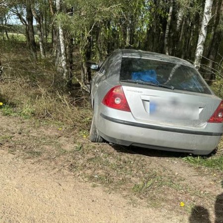 Wypadek drogowy w Świdwiborku. Ford uderzył w drzewo [ZDJĘCIA]
