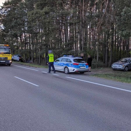 Wypadek na trasie Ostrołęka – Goworowo. Policja na miejscu! [ZDJĘCIA]