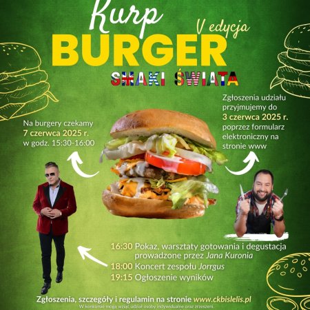 KURP BURGER 2025: Smaki Świata na Mazowszu. Już po raz piąty!