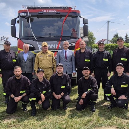 Wielkie święto w Zamościu – nowy wóz bojowy zasilił jednostkę OSP [WIDEO, ZDJĘCIA]