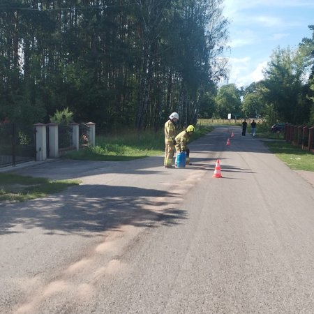 Interwencja strażaków w Kadzidle. Błyskawicznie ruszyli do akcji